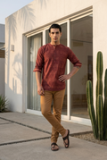 KALASHA KURTA - MAROON Size M | Veda Handcrafted Ethnic Wear