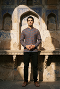 SOMA KURTA - BLUE Size M | Veda Handcrafted Ethnic Wear