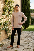 TARA KURTA - TAN Size M | Veda Handcrafted Ethnic Wear