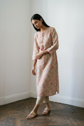 SUBHADRA KURTA COMBO - PINK Size M | Veda Handcrafted Ethnic Wear