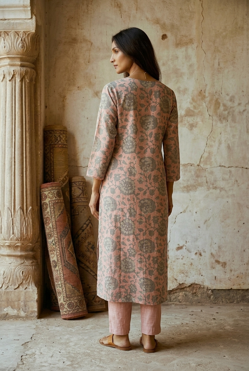MEGHA KURTA COMBO - GREY Size XL | Veda Handcrafted Ethnic Wear