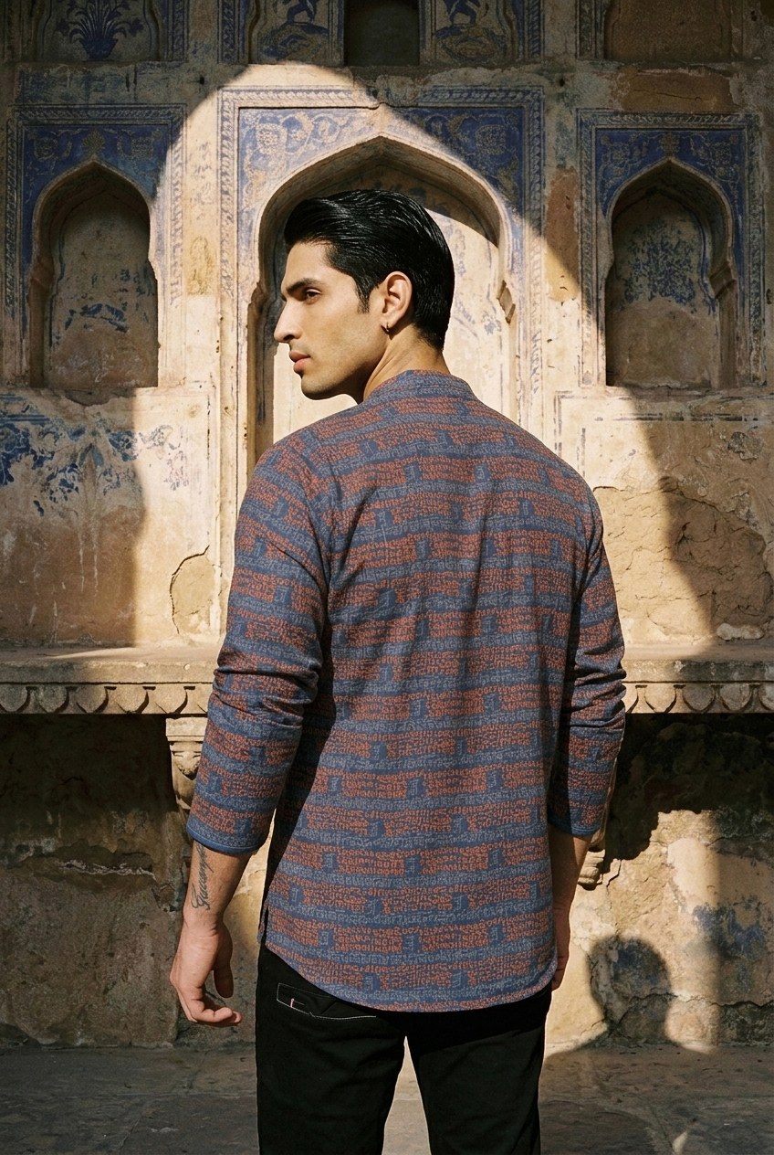 SOMA KURTA - BLUE Size XXL | Veda Handcrafted Ethnic Wear