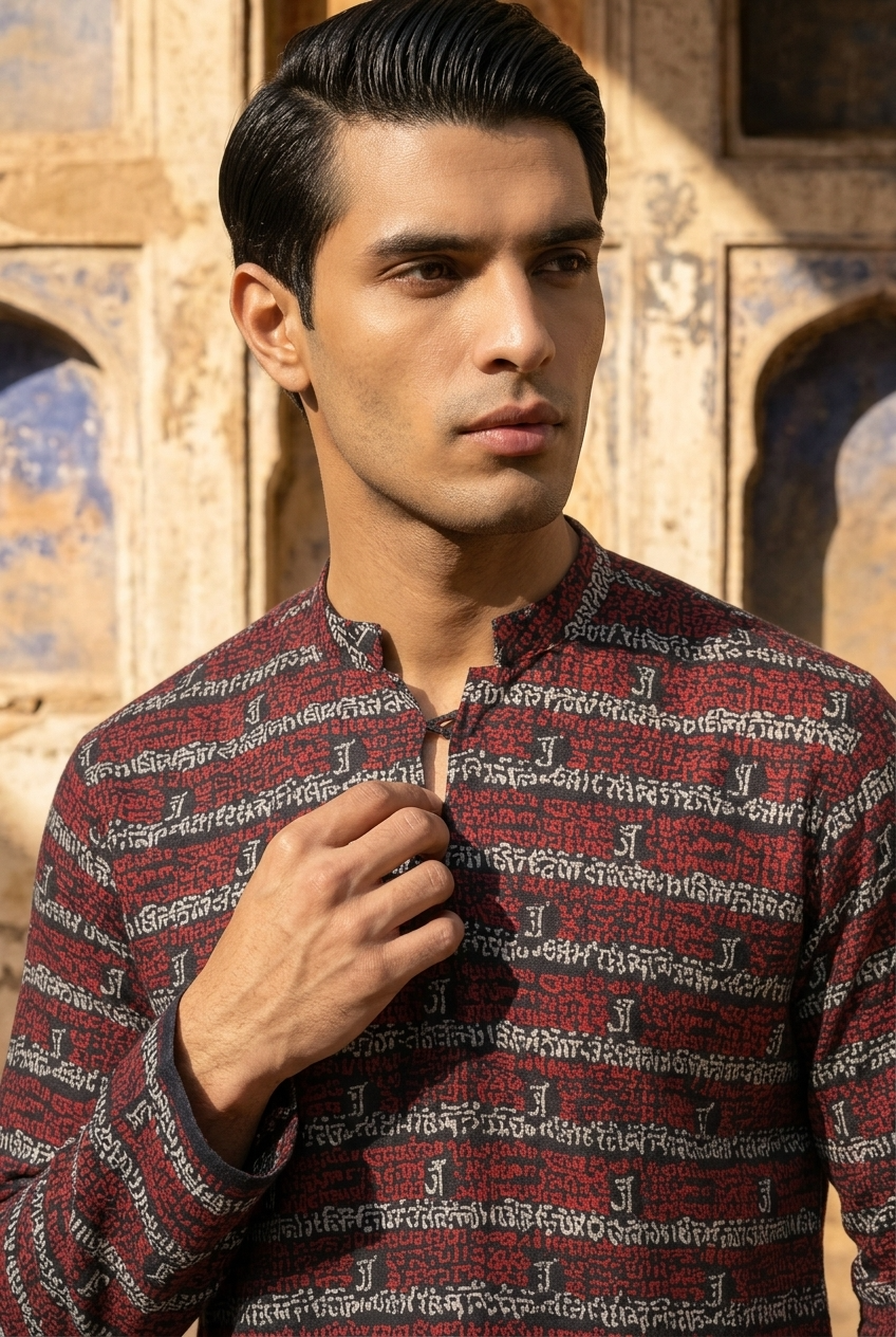 SOMA KURTA - BLACK Size 3XL | Veda Handcrafted Ethnic Wear